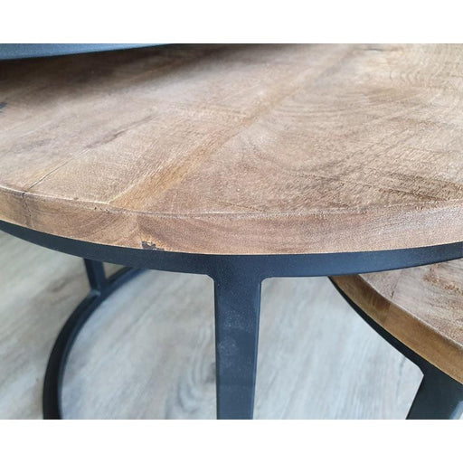 Salontafel Brix Salontafel Mangohout Naturel hout 73 cm-Salontafels-Livingfurn