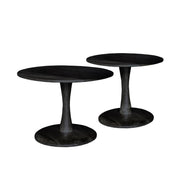 Salontafel Brix Salontafel Mangohout Zwart 60 cm 60x60x38 cm-Salontafels-Livingfurn