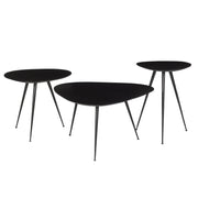 Salontafel Brix Salontafel Mangohout Zwart 70 cm Zwart 13594-Salontafels-Livingfurn