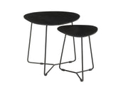 Salontafel Brix Salontafel Mangohout Zwart 70 cm Zwart 13613-Salontafels-Livingfurn