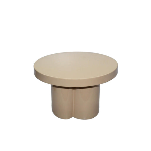 Salontafel Brix Salontafel Metaal Beige 56 cm 56.5x56.5x35.5 cm-Salontafels-Livingfurn
