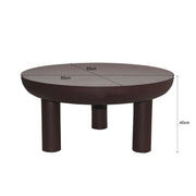 Salontafel Brix Salontafel Metaal Bruin 85 cm 85x85x40 cm-Salontafels-Livingfurn