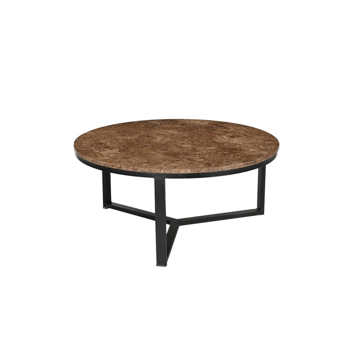 Salontafel Brix Senna Emperador Marmer Bruin 60 cm 60x60x32 cm-Salontafels-Livingfurn