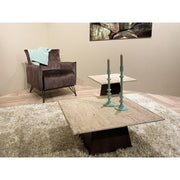 Salontafel Brix Valentino Mangohout Beige 75 cm-Salontafels-Livingfurn