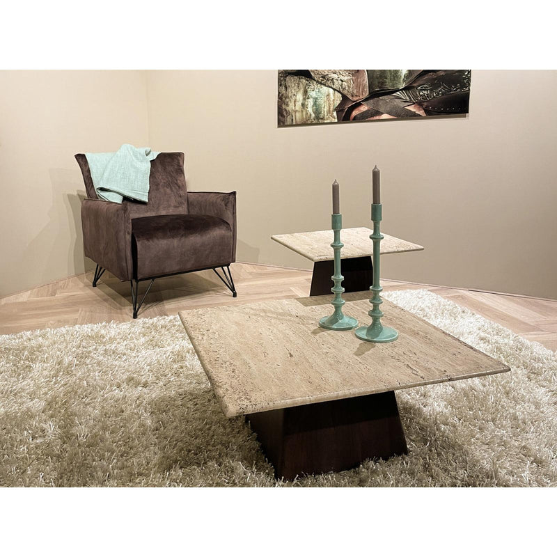 Salontafel Brix Valentino Mangohout Beige 75 cm-Salontafels-Livingfurn
