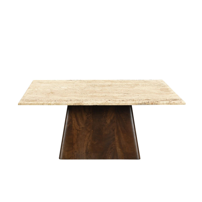 Salontafel Brix Valentino Mangohout Beige 75 cm-Salontafels-Livingfurn