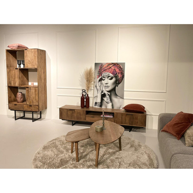 Salontafel Brix Xavier Mangohout Naturel hout 0x110x42 cm-Salontafels-Livingfurn