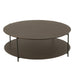Salontafel Bruin Ijzer Rond 113 cm 113x113x38 cm-Salontafels-J-Line