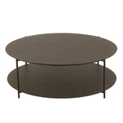 Salontafel Bruin Ijzer Rond 113 cm 113x113x38 cm-Salontafels-J-Line
