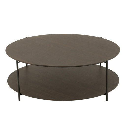 Salontafel Bruin Ijzer Rond 113 cm-Salontafels-J-Line