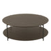 Salontafel Bruin Ijzer Rond 113 cm-Salontafels-J-Line