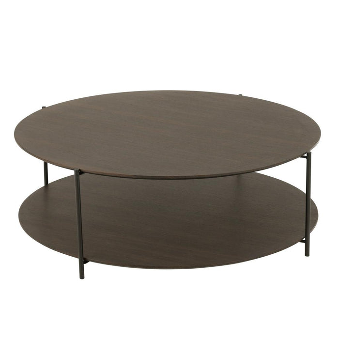Salontafel Bruin Ijzer Rond 113 cm-Salontafels-J-Line