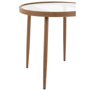 Salontafel Bruin Ijzer Rond 50 cm 50x50x50 cm-Bijzettafels-J-Line