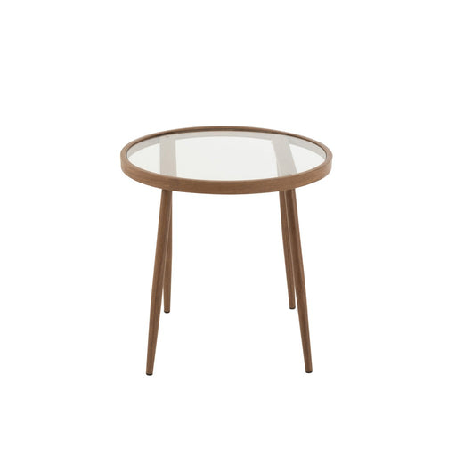Salontafel Bruin Ijzer Rond 50 cm-Salontafels-J-Line