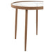 Salontafel Bruin Ijzer Rond 50 cm-Salontafels-J-Line