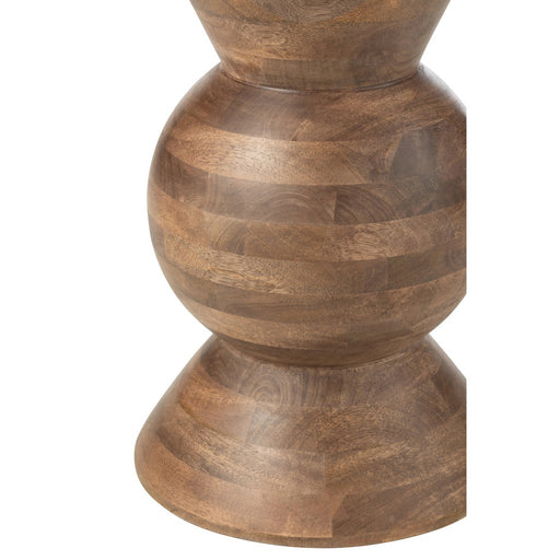 Salontafel Bruin Mangohout hout 31 cm-Salontafels-J-Line