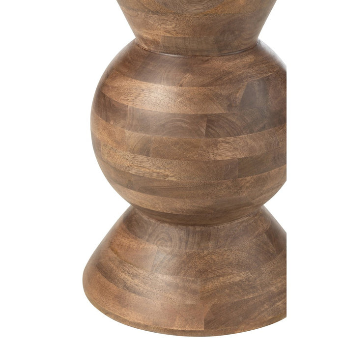 Salontafel Bruin Mangohout hout 31 cm-Salontafels-J-Line