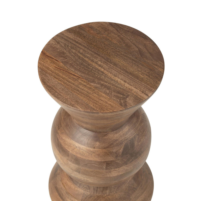Salontafel Bruin Mangohout hout 31 cm-Salontafels-J-Line