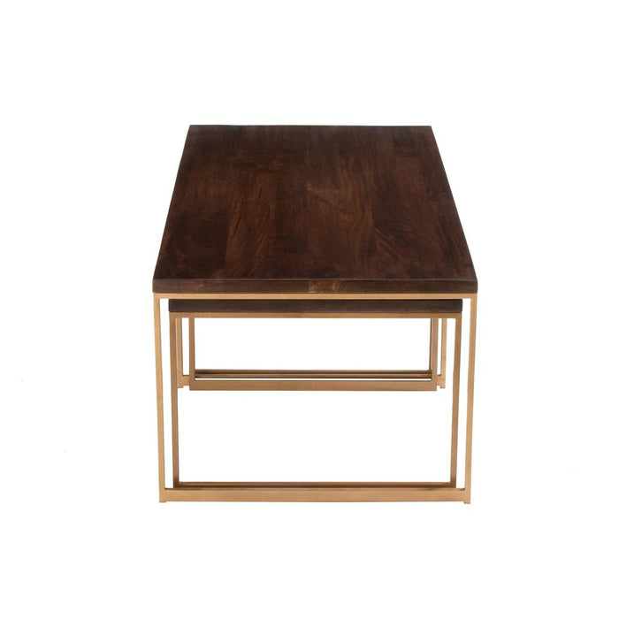 Salontafel Bruin Mangohout hout 60x120 cm-Salontafels-J-Line