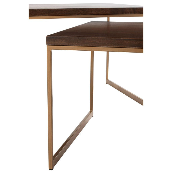 Salontafel Bruin Mangohout hout 60x120 cm-Salontafels-J-Line