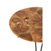 Salontafel Bruin Teakhout Rond 80 cm-Salontafels-J-Line