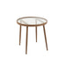Salontafel Bruin ijzer Rond 50 cm 50x50x50 cm-Bijzettafels-J-Line