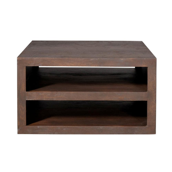 Salontafel Brussel Bruin Bruin Mangohout 80 cm-Salontafels-Starfurn