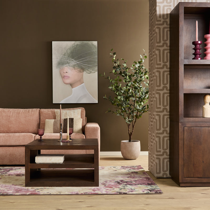 Salontafel Brussel Bruin Mangohout 80 cm 80x80x45 cm-Salontafels-Starfurn
