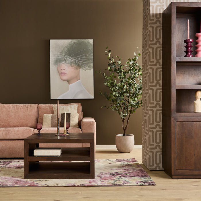 Salontafel Brussel Bruin Mangohout 80 cm 80x80x45 cm-Salontafels-Starfurn