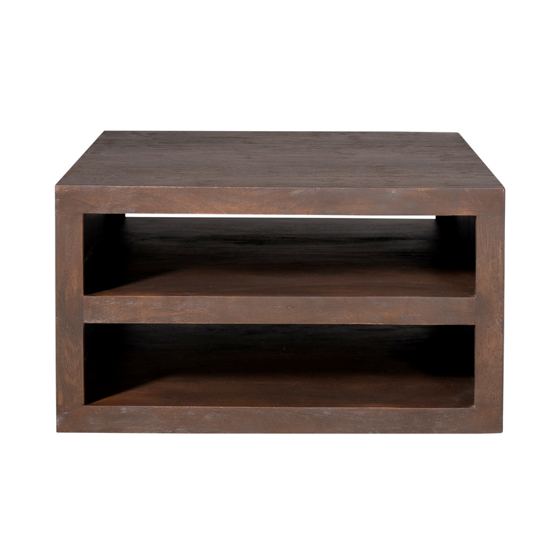 Salontafel Brussel Bruin Mangohout 80 cm 80x80x45 cm-Salontafels-Starfurn