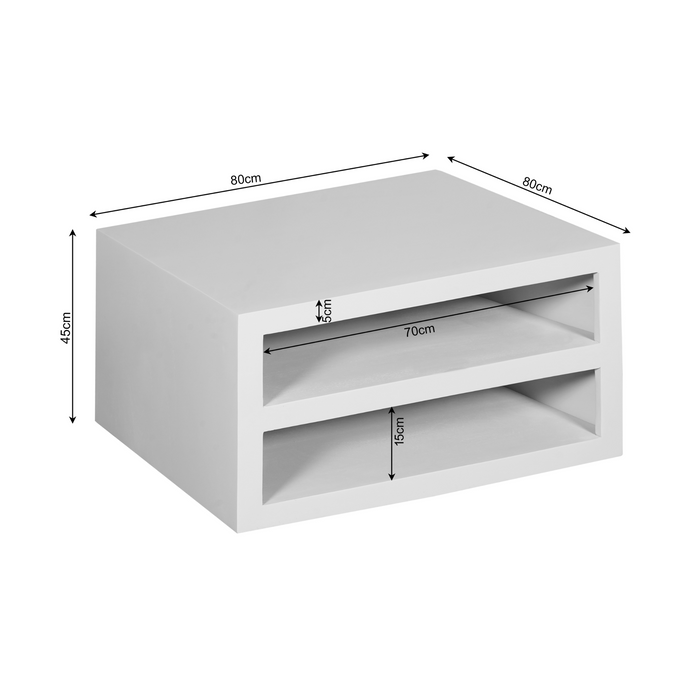 Salontafel Brussel Bruin Mangohout 80 cm-Salontafels-Starfurn
