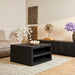 Salontafel Brussel Zwart Zwart Mangohout 80 cm-Salontafels-Starfurn