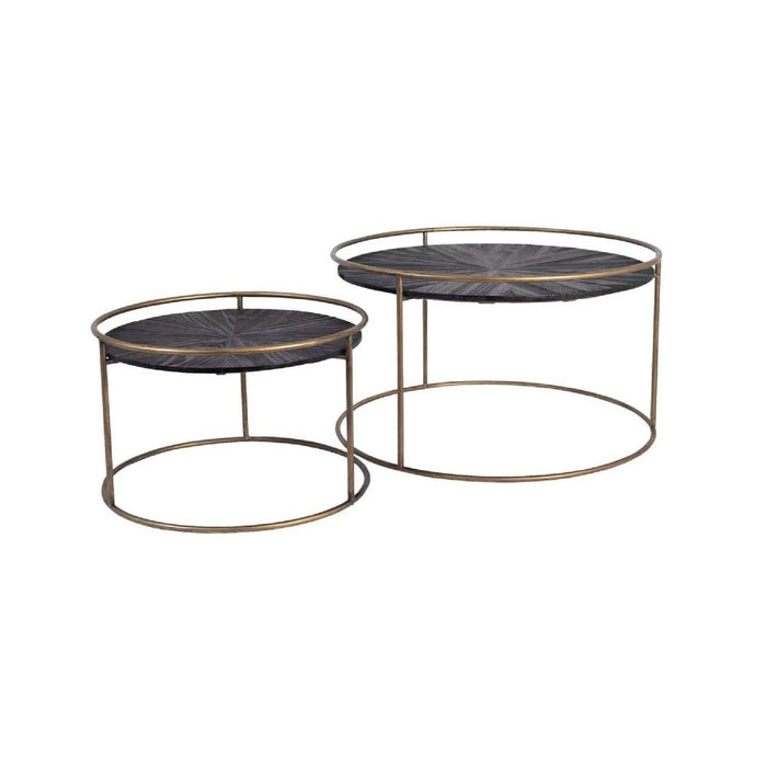 Salontafel Carry Zwart 76 cm-Salontafels-PTMD