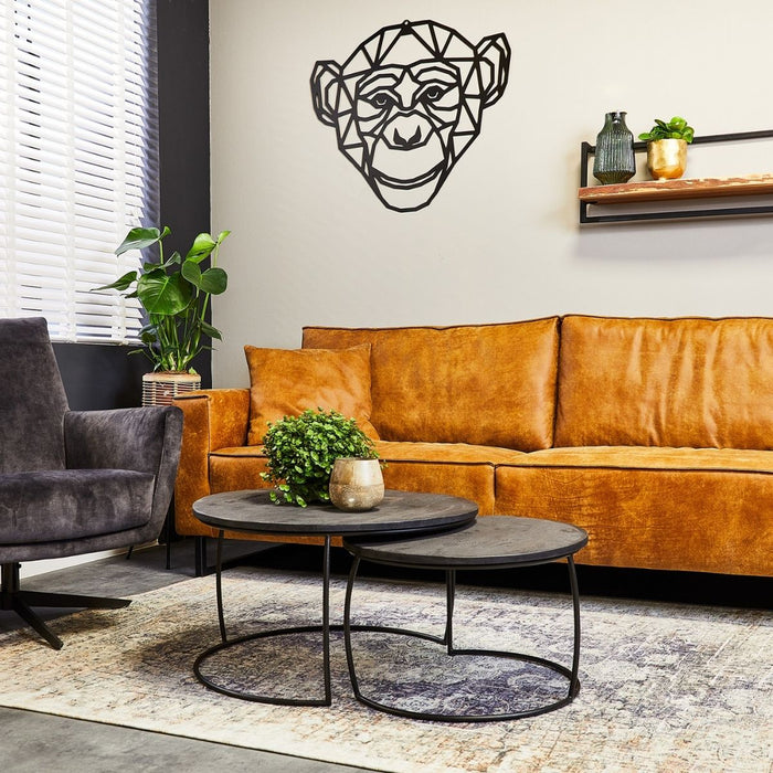 Salontafel Coco Black | Set van 2 | Rond-Salontafels-Starfurn