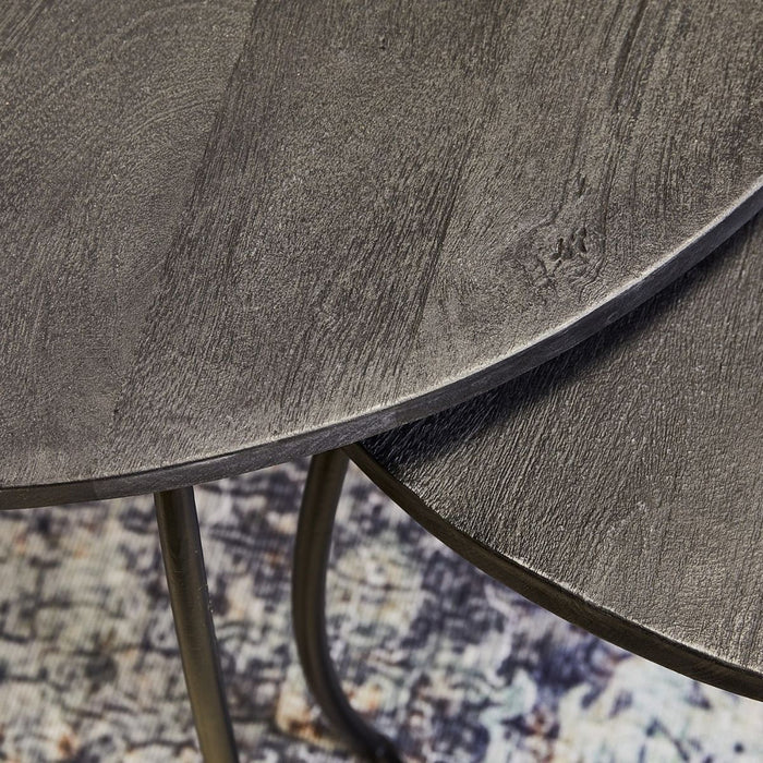 Salontafel Coco Black | Set van 2 | Rond-Salontafels-Starfurn