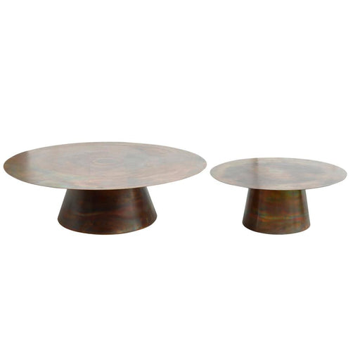 Salontafel Comprador Koper IJzer Coffeetable Rond-Salontafels-PTMD