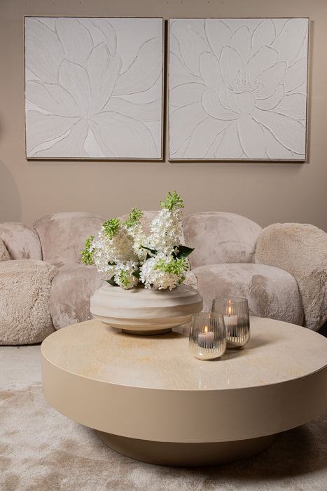 Salontafel Corfu Marmer Beige 90 cm