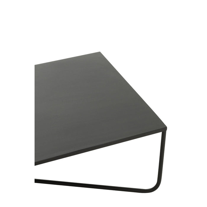 Salontafel Cross Frame Metaal Zwart-Salontafels-J-Line