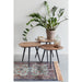 Salontafel Cuties (set Of 3) Teak veneer Zwart 46x42 cm-Salontafels-Creating Home