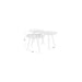 Salontafel Cuties (set Of 3) Teak veneer Zwart 46x42 cm-Salontafels-Creating Home
