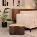 Salontafel Davi Espresso Travertin 50 cm 50x35x31 cm-Salontafels-LABEL51