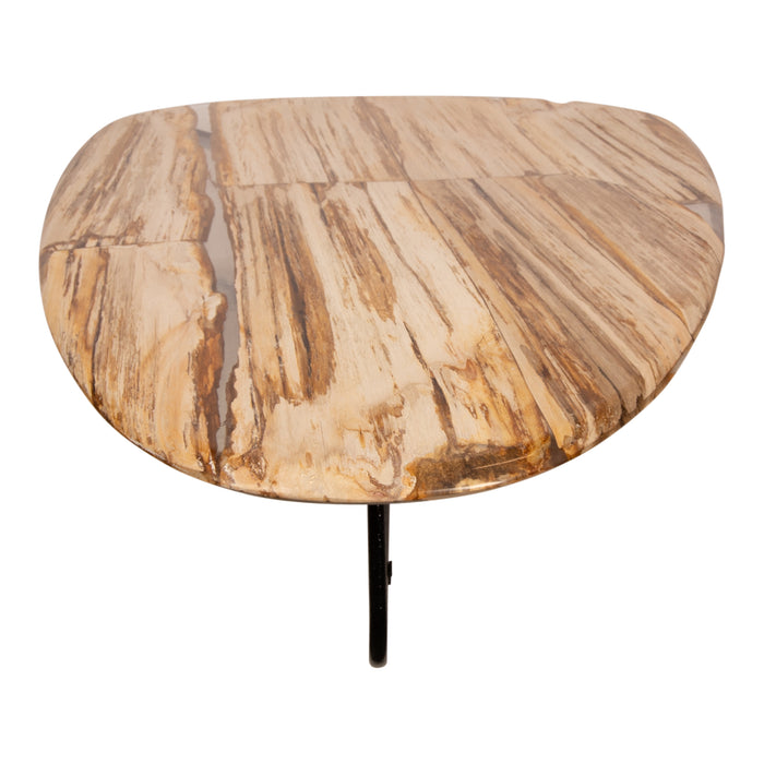 Salontafel Deeba Versteend Hout Bruin 85x130 cm