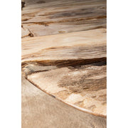Salontafel Deeba Versteend Hout Bruin 85x130 cm-Salontafels-PTMD