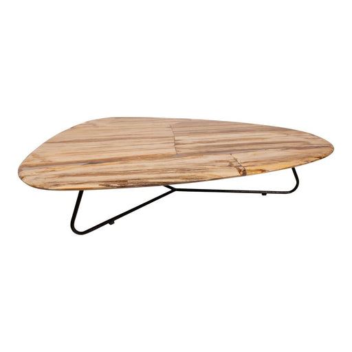 Salontafel Deeba Versteend Hout Bruin 85x130 cm-Salontafels-PTMD