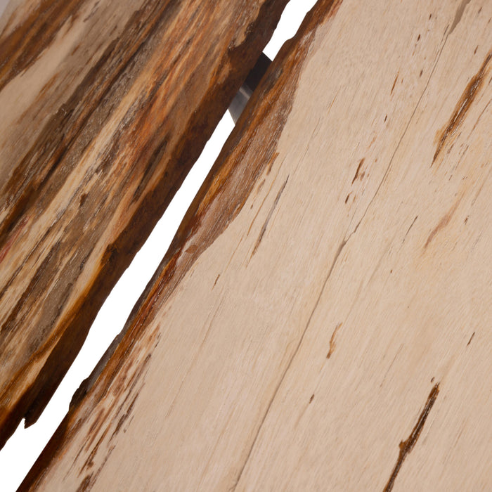 Salontafel Deeba Versteend Hout Rood 85x95 cm