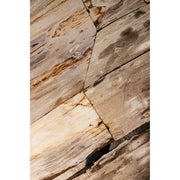 Salontafel Deeba Versteend Hout Rood 85x95 cm-Salontafels-PTMD