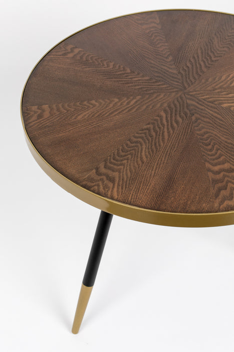 Salontafel Denise Ash veneer Goud Ø61x40 cm-Salontafels-Creating Home