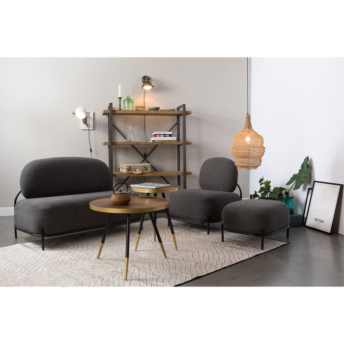 Salontafel Denise Ash veneer Goud Ø61x40 cm-Salontafels-Creating Home