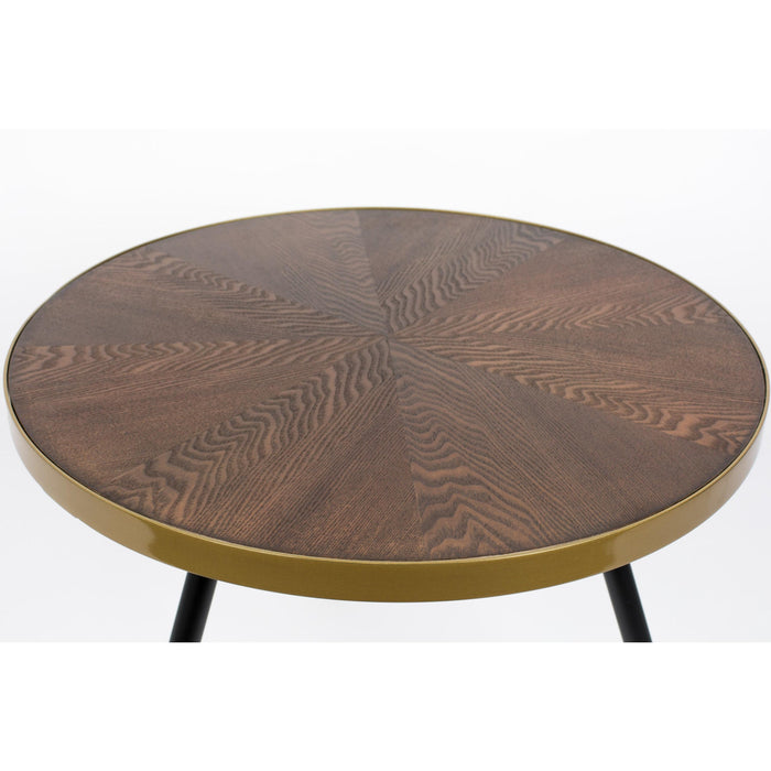 Salontafel Denise Ash veneer Goud Ø61x40 cm