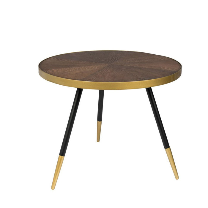 Salontafel Denise Ash veneer Goud Ø61x40 cm-Salontafels-Creating Home